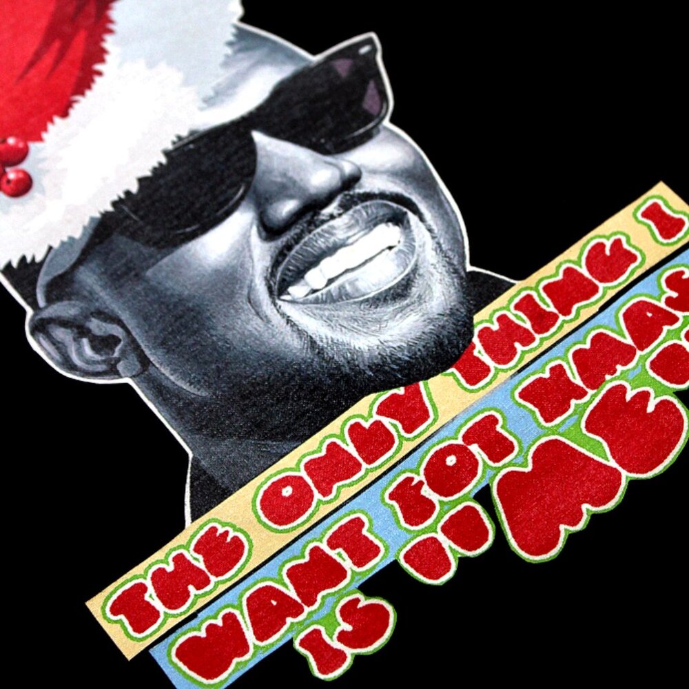 Me Kanye Christmas T-Shirt Black S - XL